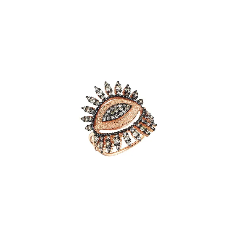 vintage-inspired moonstone necklace 10th Eye Pinky Ring