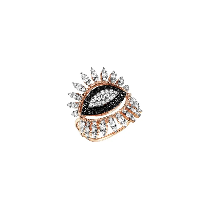 wedding band with diamonds 10th Eye Ring