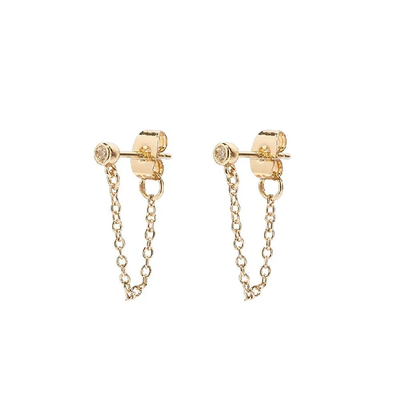 statement silver feather earrings Adrienne earrings