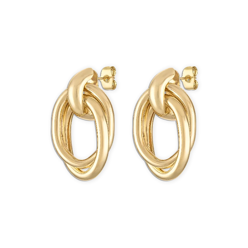 elegant pearl necklace with diamonds Oval Drop Earrings