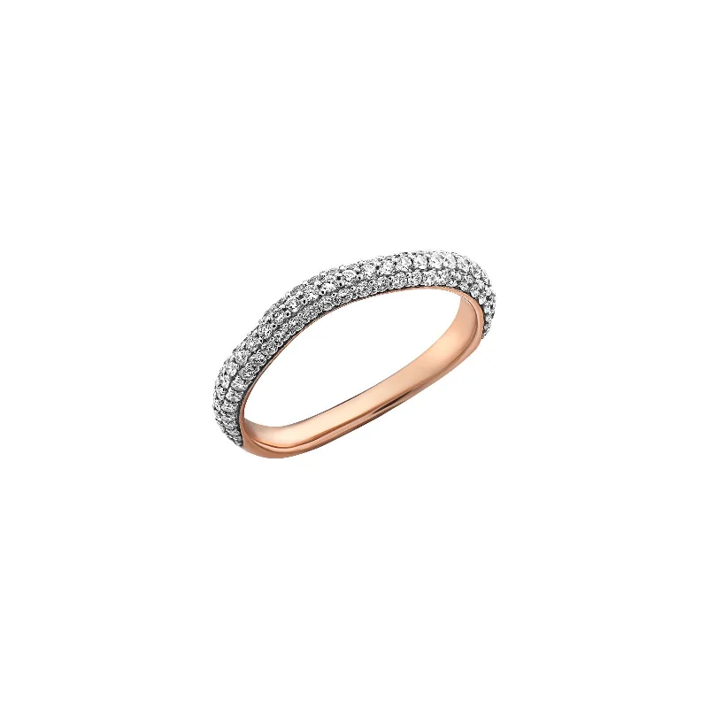 vintage platinum wedding band Amorph Pavé Eternity Band Ring