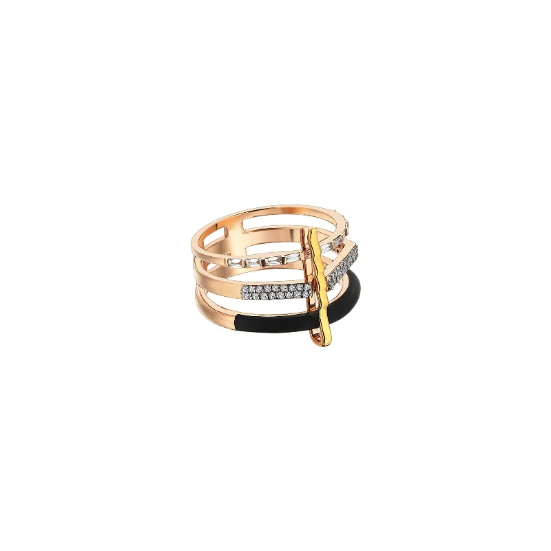 simple crescent moon ring Anis Ring