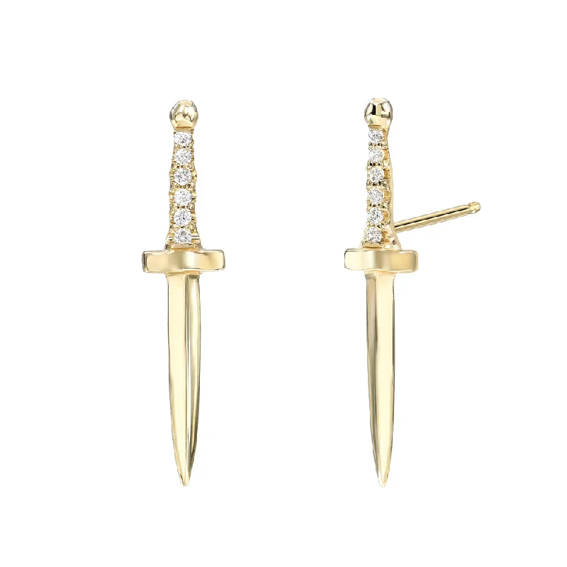 dainty snake ring gold Baby Dagger Studs