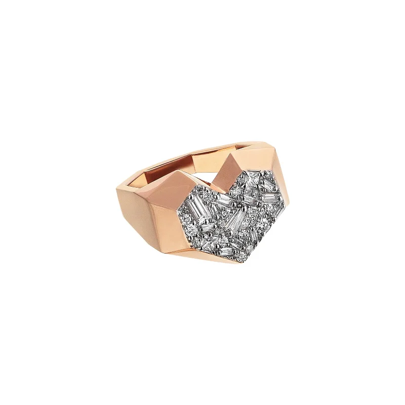 handcrafted opal inlay ring Cherish Ring
