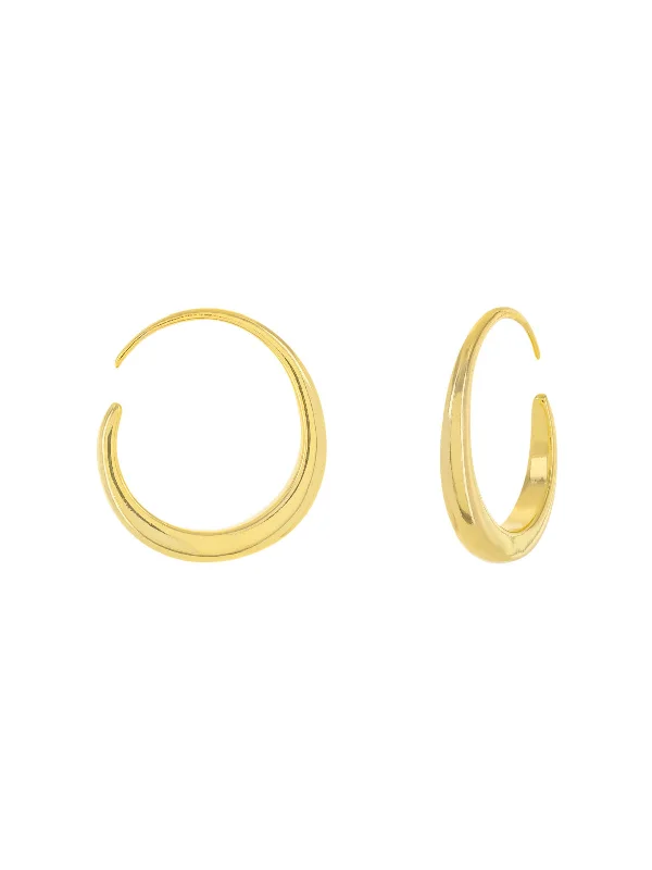 vintage sapphire engagement ring Pull Through Circle Earrings