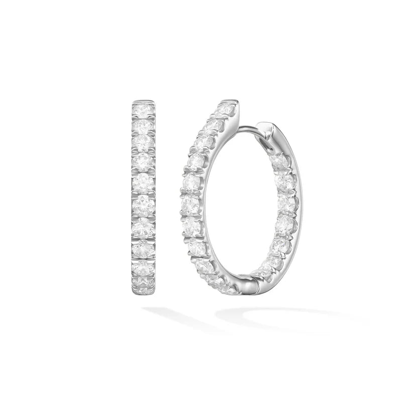silver wave ring dainty Clara Hoop