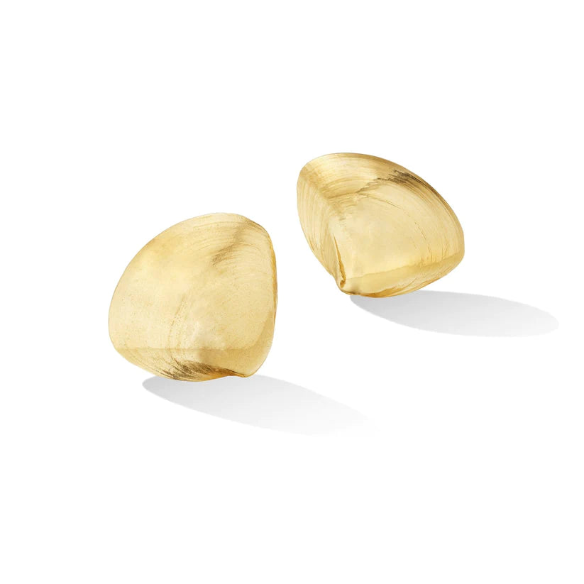 minimal diamond bar necklace Large Shell '70s Stud Earrings