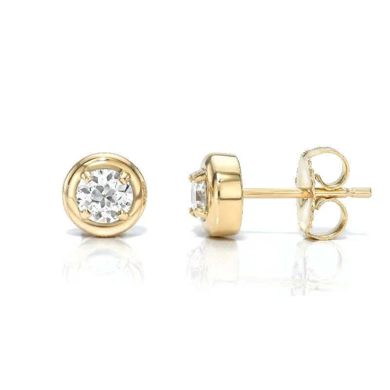 black stainless steel signet ring RANDI STUDS