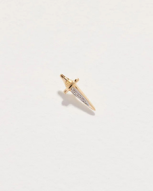 adjustable infinity charm bracelet Dagger Pavé Stud