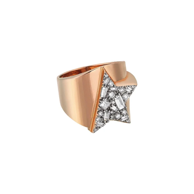 gold plated Cuban link chain Galia Ring