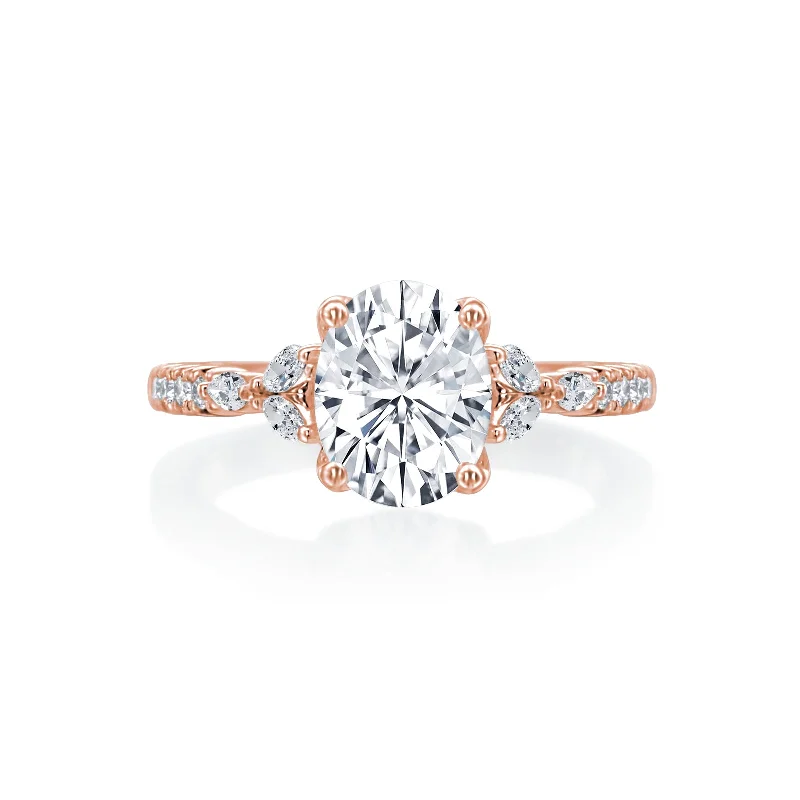 infinity heart necklace personalized Lincoln Park Oval Diamond Marquise Sides Wedding Ring