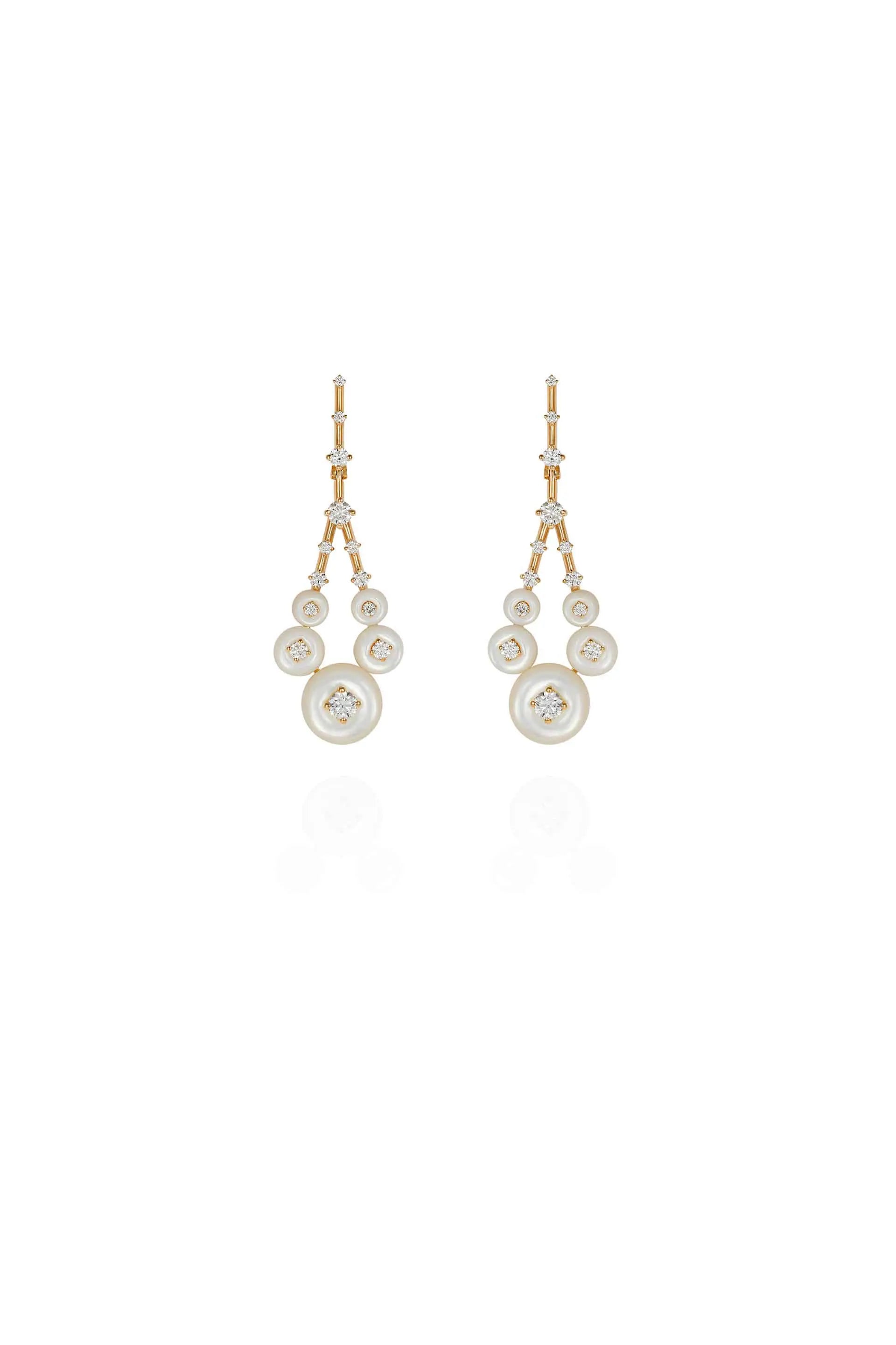classic pearl bridal earrings Gravity Small Earrings