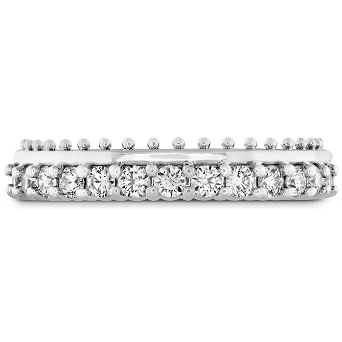 dainty beaded stretch bracelet Sloane Picot All In A Row Band 18K White Gold (0.42 ctw)