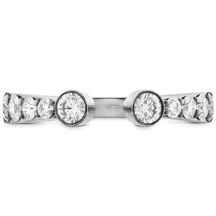 real diamond eternity band Triplicity Open Bezel Band