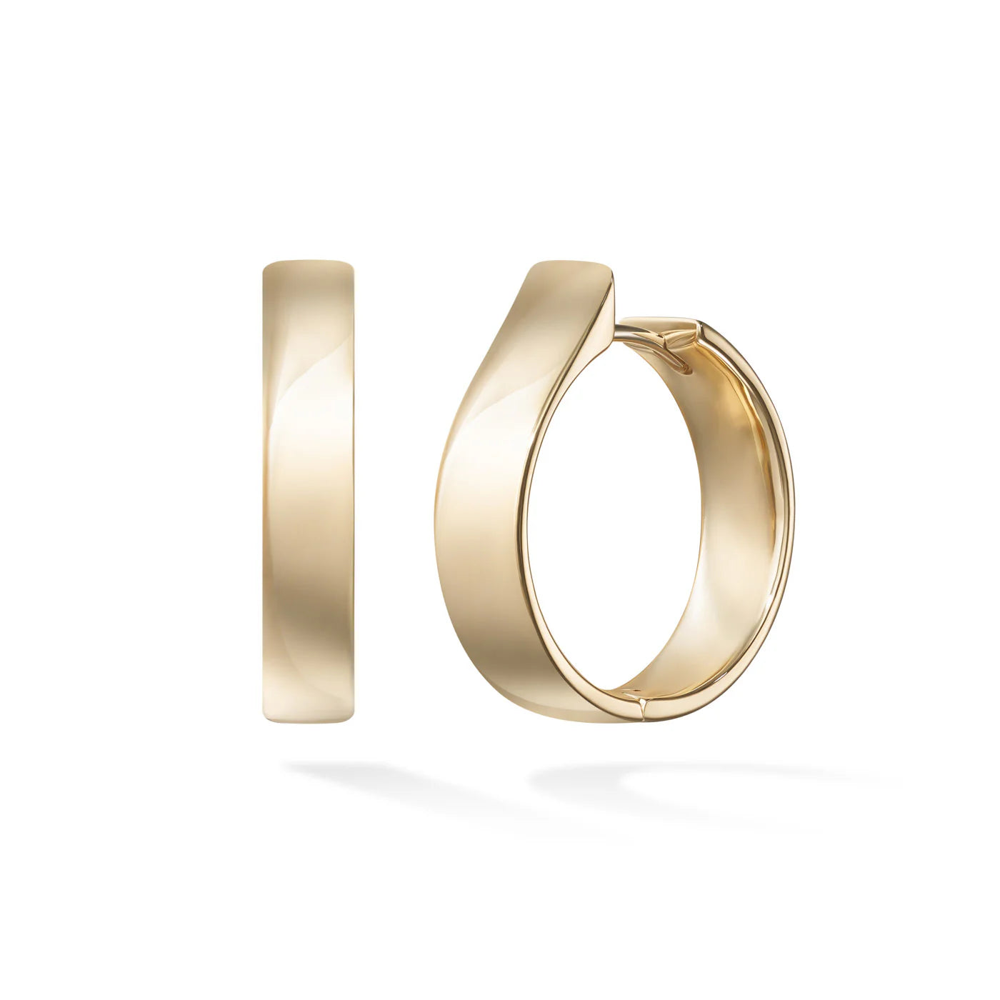 handmade gold nugget ring Honey Hoop Medium, Plain Gold