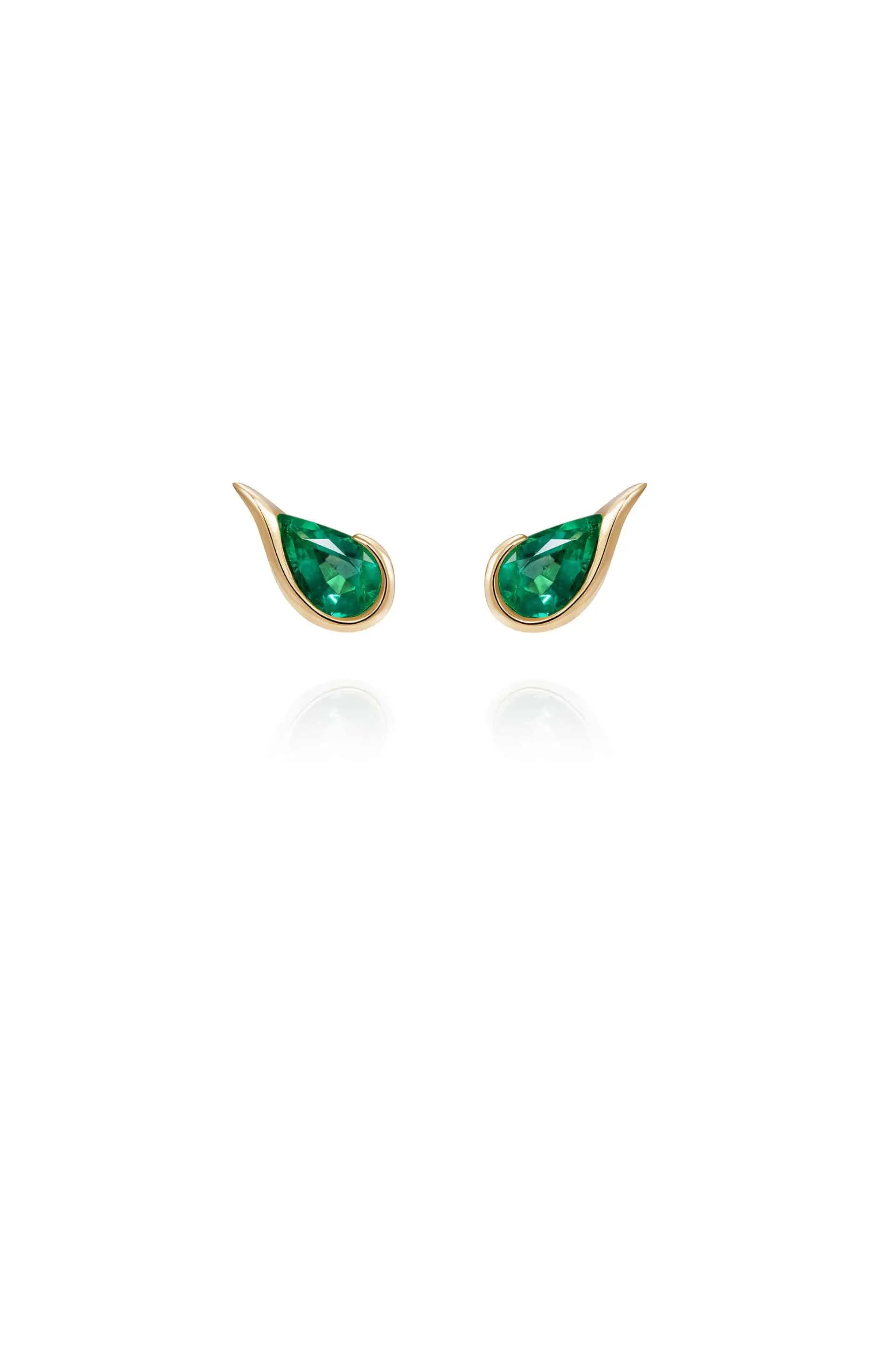 bezel set engagement ring modern Ignite Studs