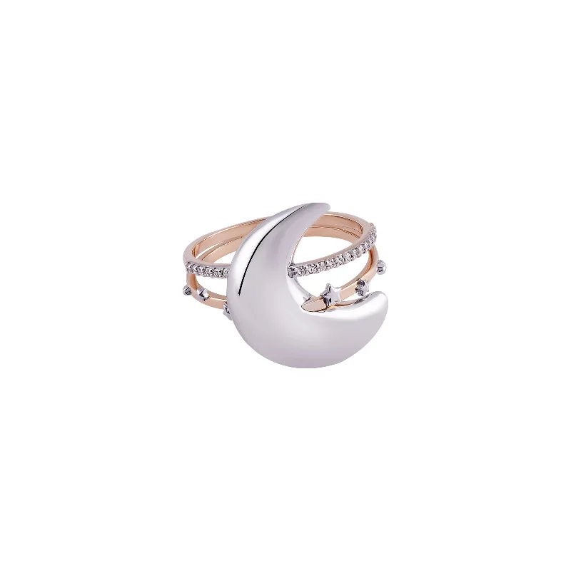 infinity loop ring rose gold Illusion Ring