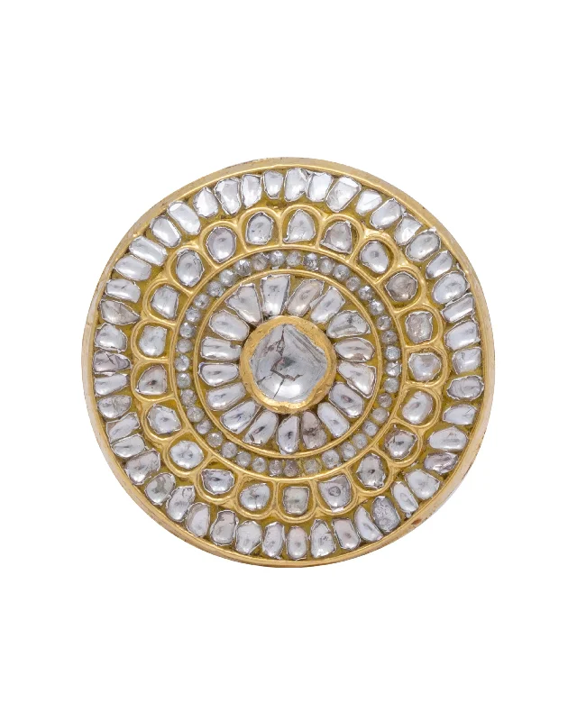 cubic zirconia tennis necklace Kanchana Polki Ring