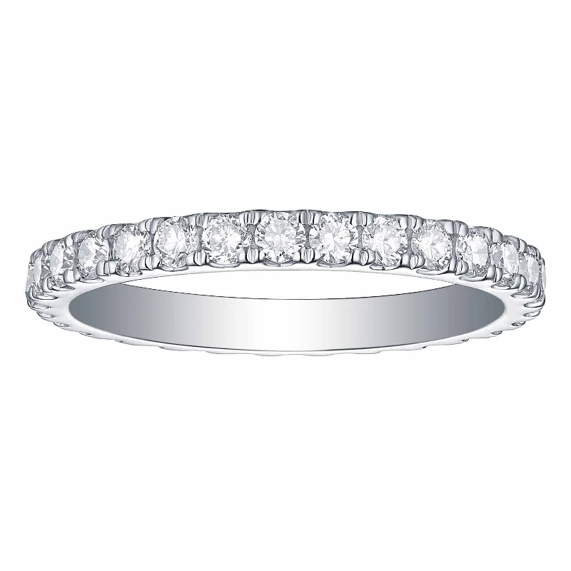 natural garnet gemstone ring Smiling Rocks Lab Grown Diamond Eternity Band (1 ctw) - SRR-00020WHT natural garnet gemstone ring Smiling Rocks Lab Grown Diamond Eternity Band (1 ctw) - SRR-00020WHT