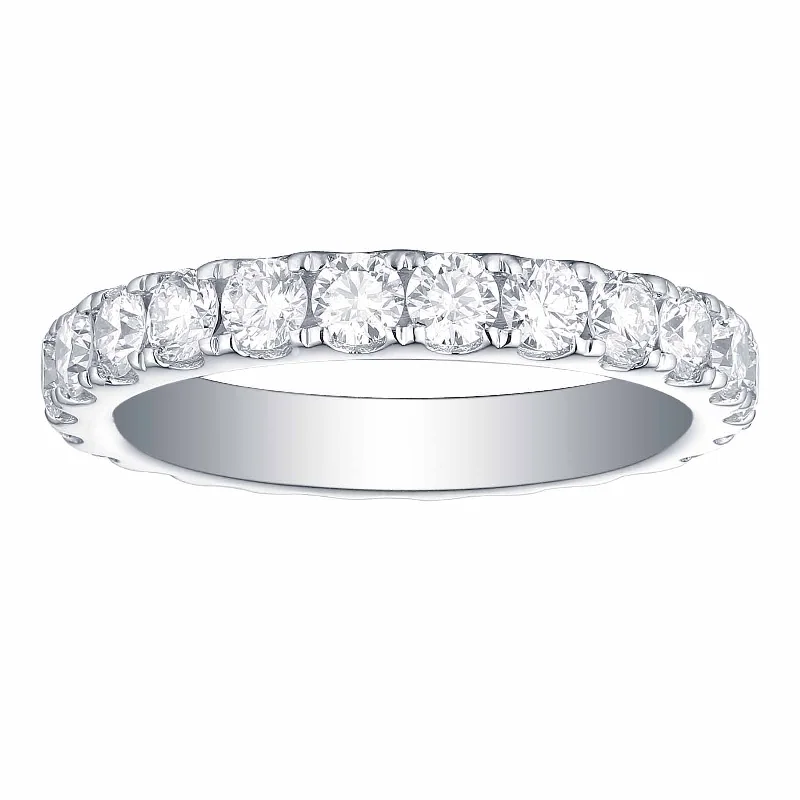 silver arrow pendant necklace Smiling Rocks Lab Grown Diamond Eternity Band (2 ctw) - SRR-00022WHT