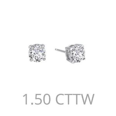 simple snake chain necklace Lafonn 1.5 CTW Stud Earrings