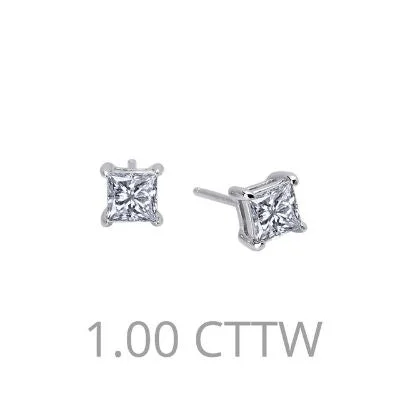minimalist black diamond studs Lafonn 1 CTW Stud Earrings