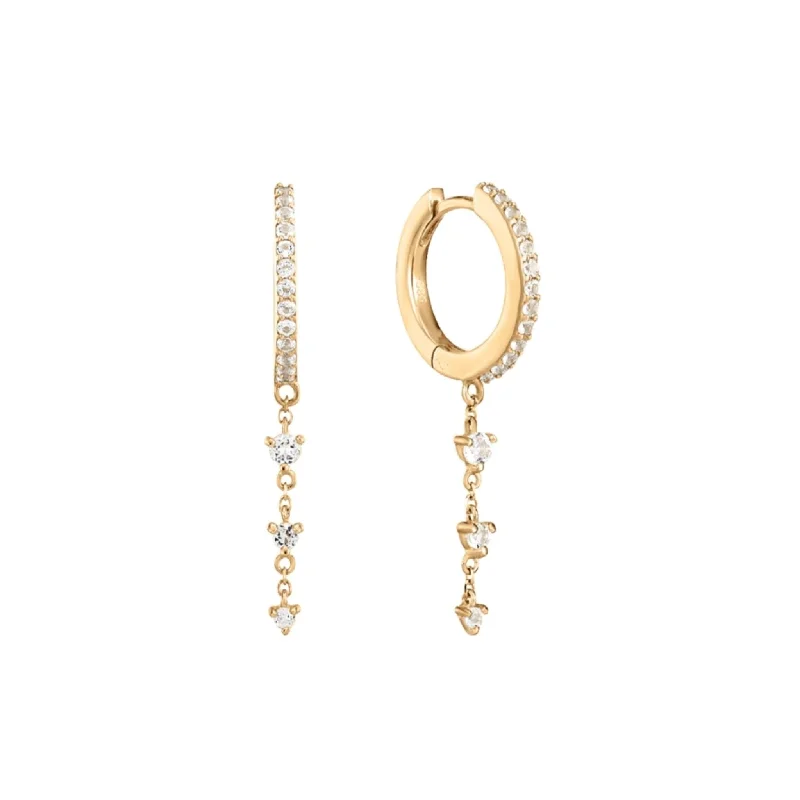 rose gold anklet chain Leo earrings