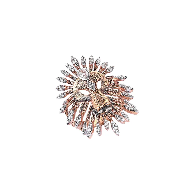 solid gold cartilage hoop Pave Leo Teardrop Diamond Ring