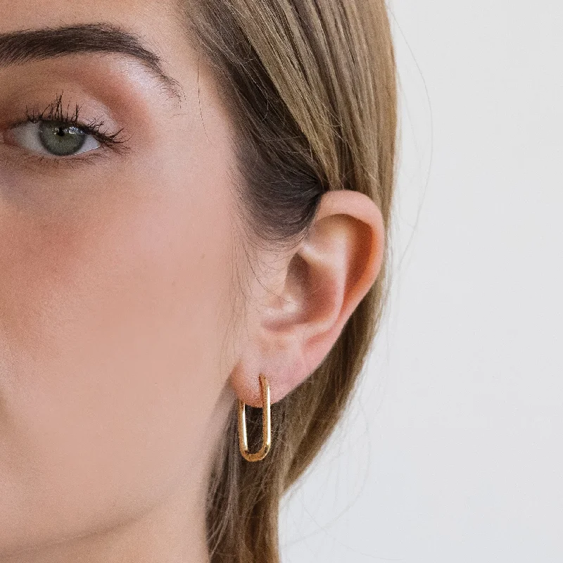 hammered copper wedding band MIKA gold EARRINGS