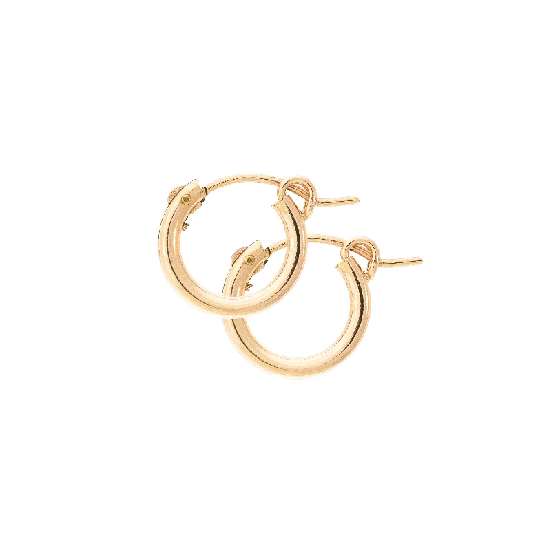dainty ruby stacking rings Mini Hoops