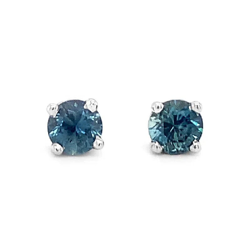 natural garnet gemstone ring Montana Sapphire White Gold Stud Earrings - "North Fork" natural garnet gemstone ring Montana Sapphire White Gold Stud Earrings - "North Fork"