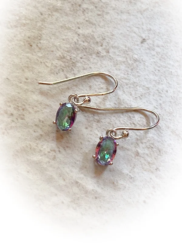celestial lunar eclipse pendant Mystic Topaz Dangles