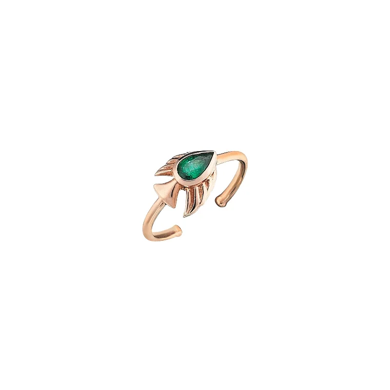 dainty gemstone chain bracelet Narissa Toe Ring