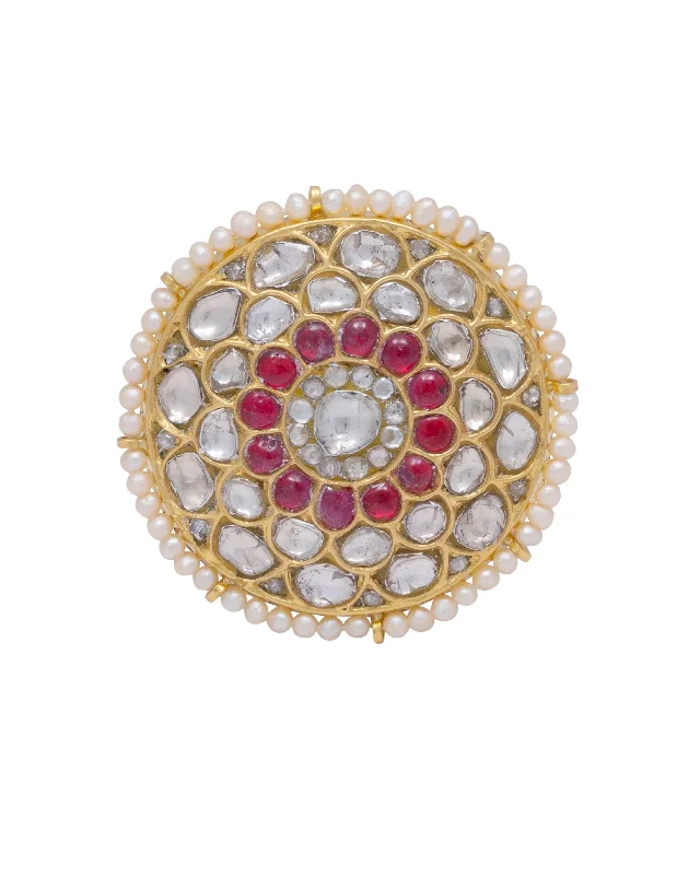 handmade gold nugget ring Neerja Polki Ring