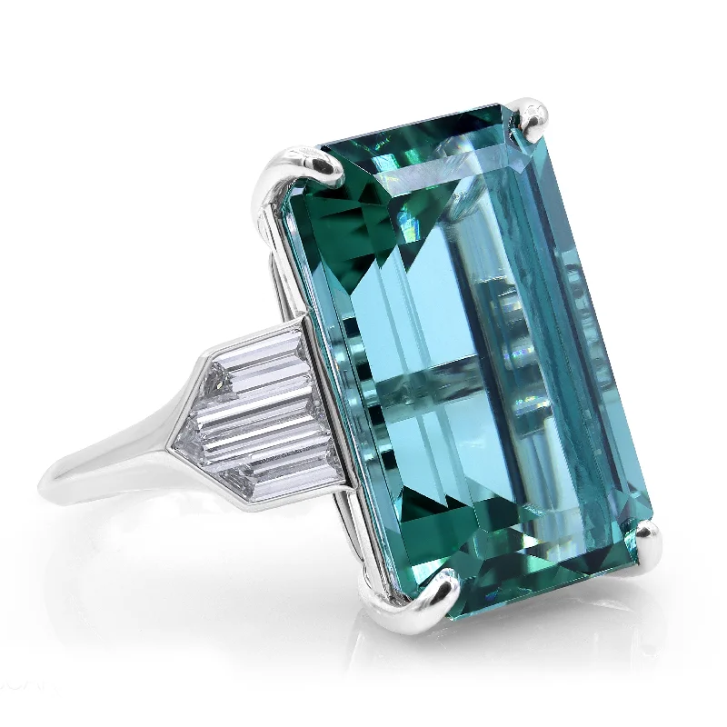 handmade braided hemp bracelet 18.82ct Tourmaline Ring