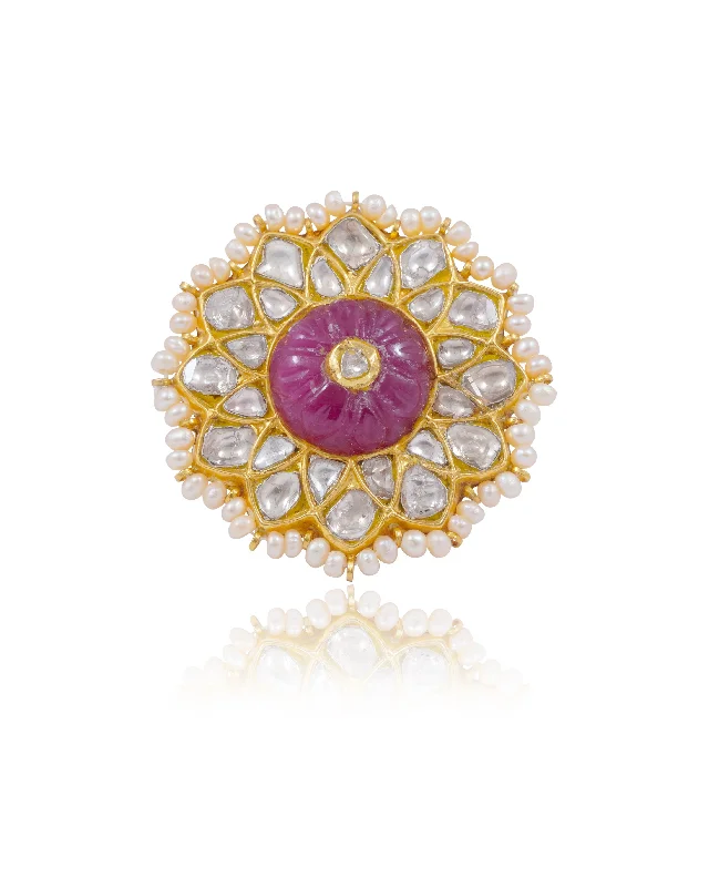 genuine amber pendant necklace Palmira Polki Rings