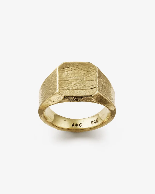 classic pearl strand necklace Prophet Signet Ring