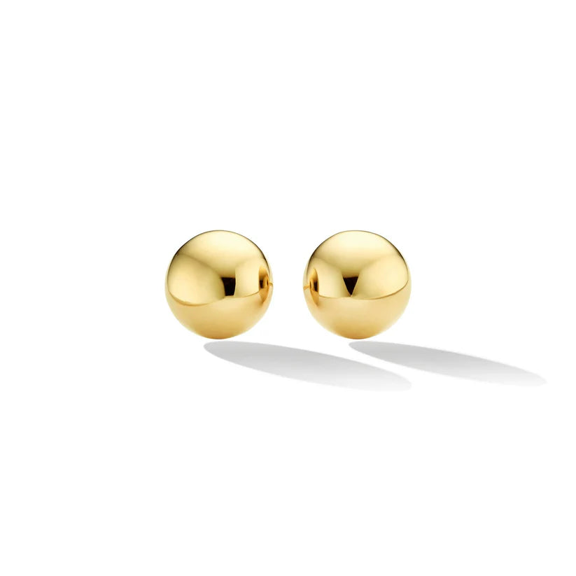 stackable gold bangle set Medium Psyche Studs