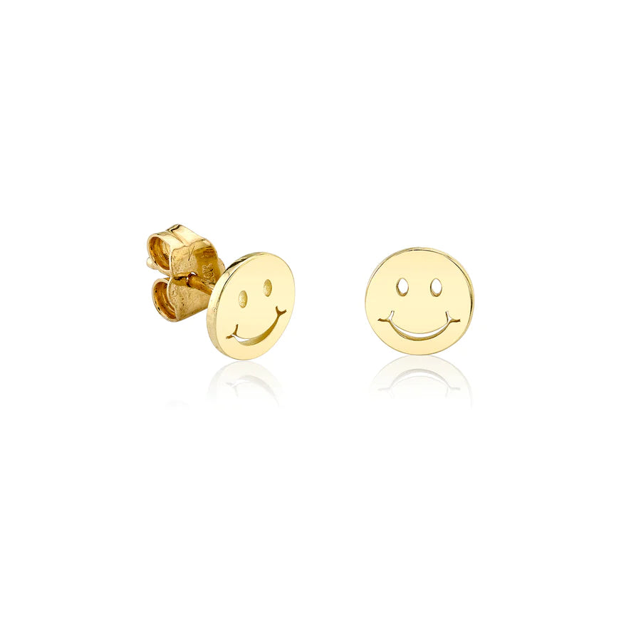 dainty butterfly pendant necklace Pure Happy Face Studs