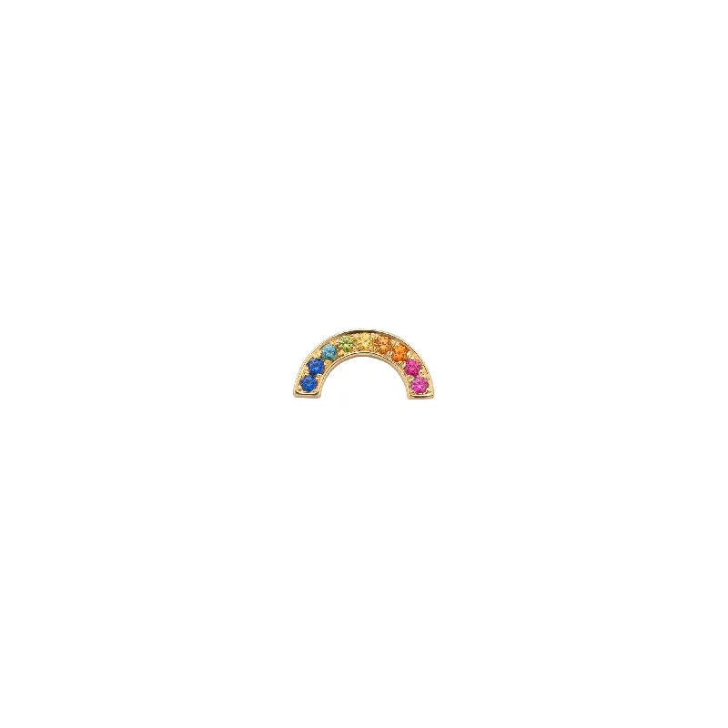 celestial sun and moon pendant Rainbow Stud Earring