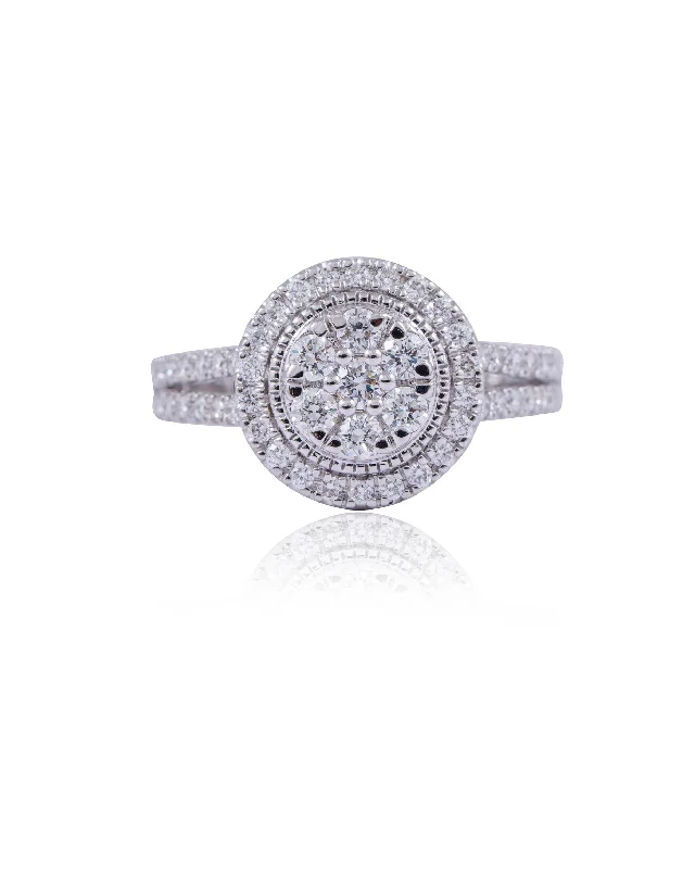 white gold necklace simple Diamond Ring