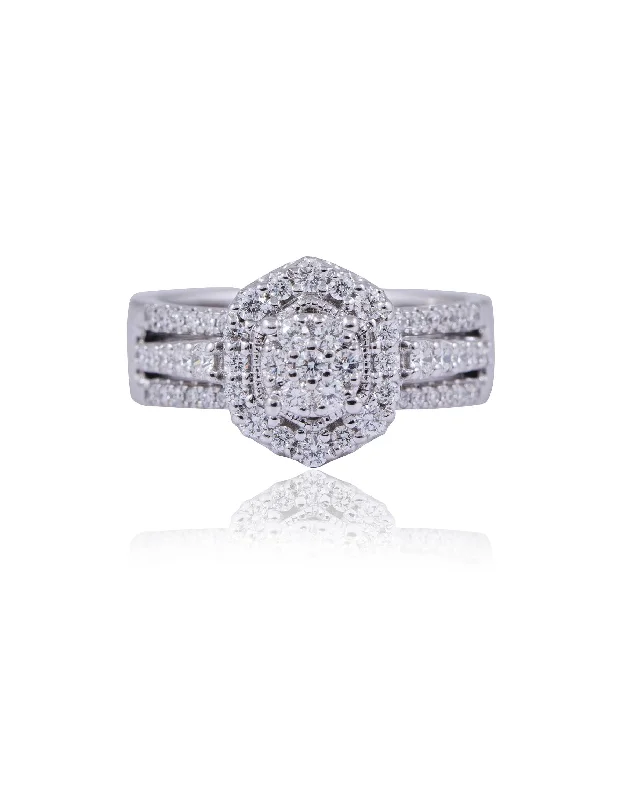 vintage Victorian brooch pin Diamond Ring