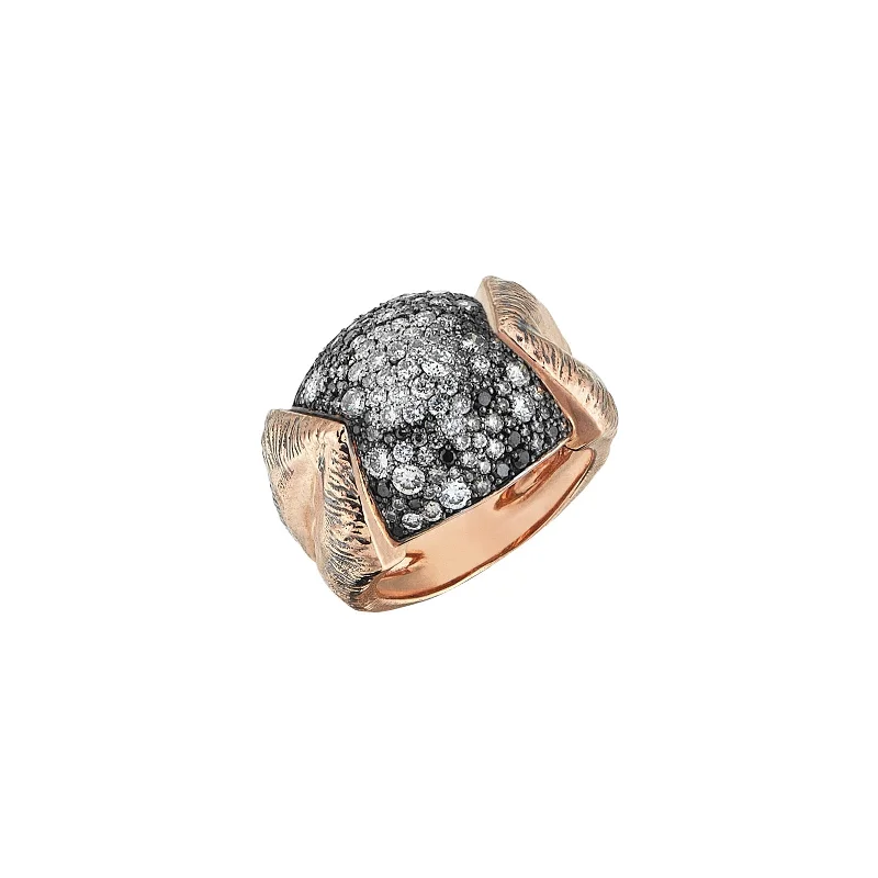personalized couples ring engraved Seascape Ring
