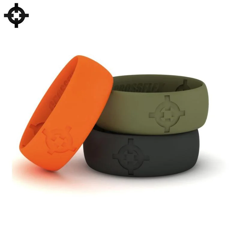 unique moon phase ring Silicone Wedding Rings (3-Pack)