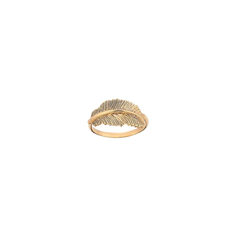 unique zodiac constellation necklace Small Thick Feather Ring