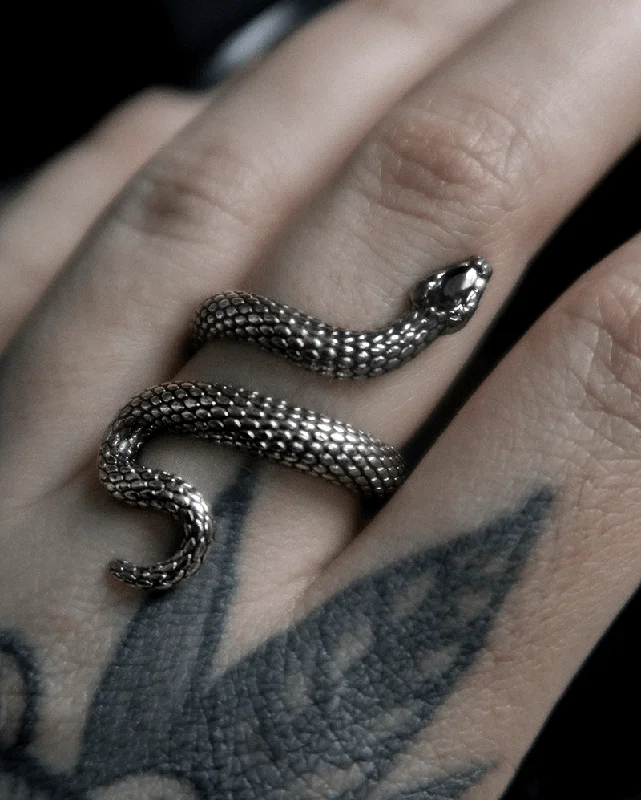 vintage pearl engagement ring Sorcerer Serpent Ring