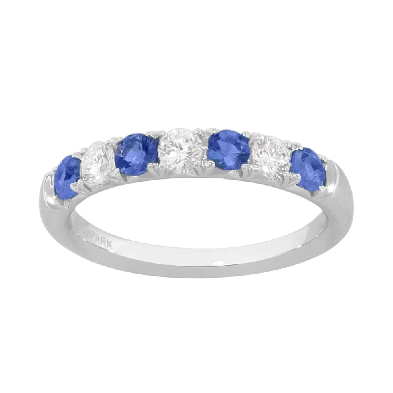 modern geometric drop earrings .30 CT DIAMOND .48 CT SAPPHIRE RING
