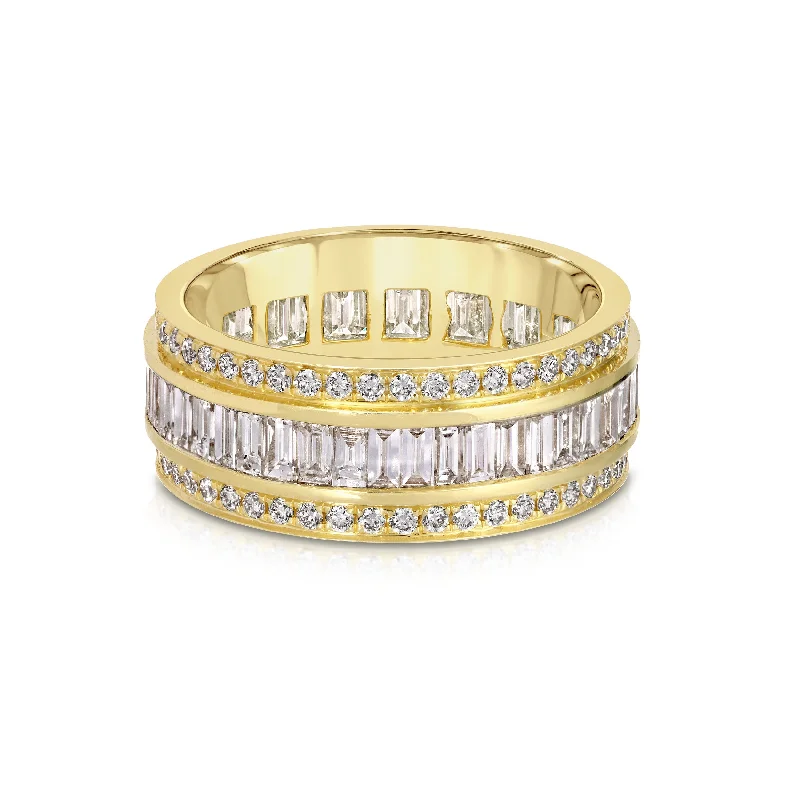 modern infinity signet ring Stacked Diamond Ring