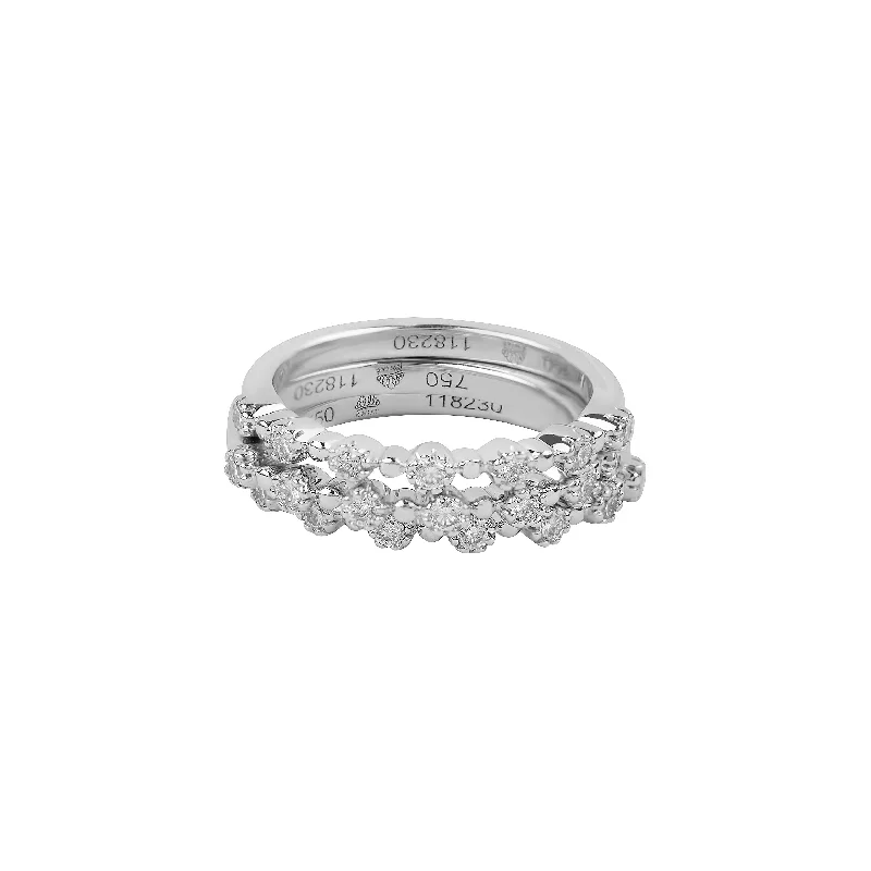 pearl and silver bracelet Stardust Ring