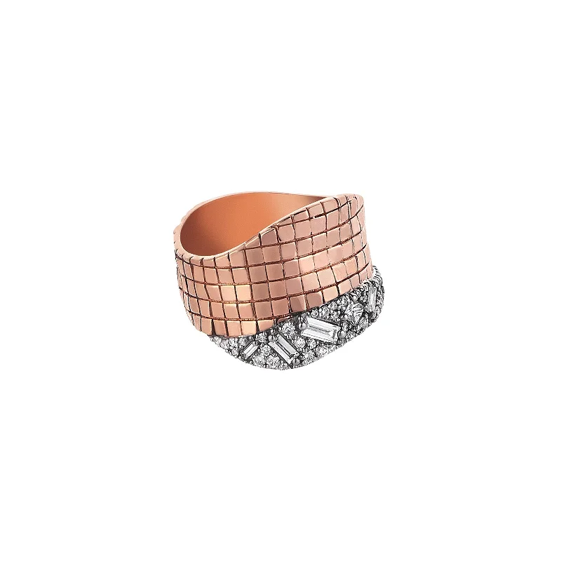 minimalist clover charm bracelet Studio 54 Pinky Ring